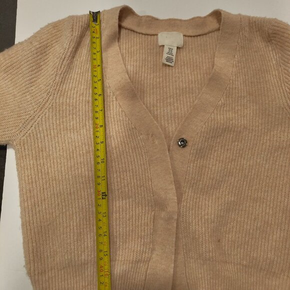 H&M Light Pink Button Up Cardigan  XS - Missing One Button - Picture 5 of 5
